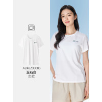 骆驼(CAMEL)女速干短袖圆领T恤A24BZ00003玉石白L码
