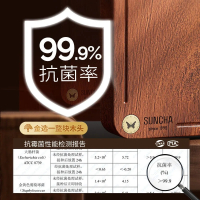 双枪乌檀木菜板防霉抗菌家用整木切菜板实木砧板案板厨房专用粘板40cm