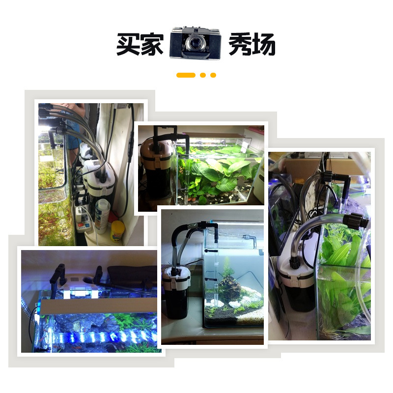 鱼缸过滤桶鱼缸外置过滤设备水族箱鱼缸过滤器缸小型过滤桶高清大图