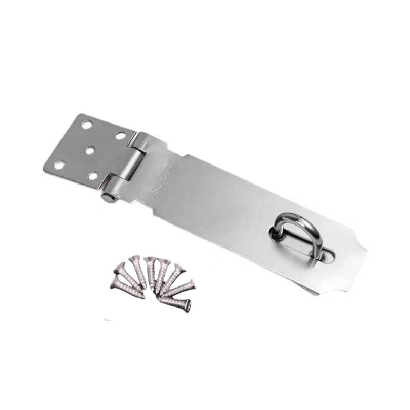 亭松 304不锈钢挂锁锁扣搭扣 4寸 105mm(配螺丝) 个高清大图