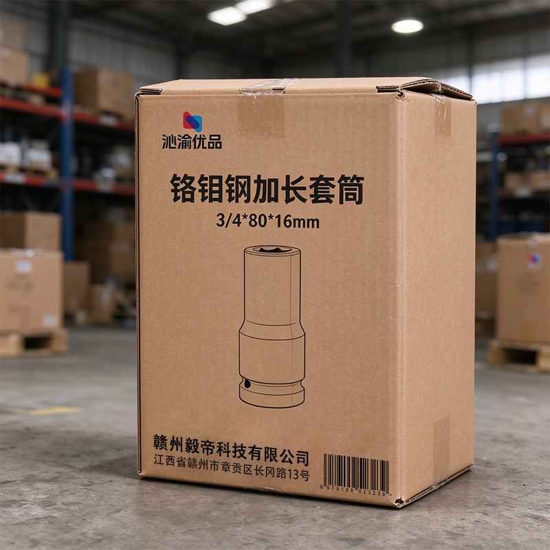 沁渝优品 铬钼钢加长套筒 3/4*80*16mm 个高清大图