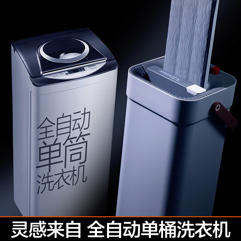 大卫平板拖把免手洗家用一拖净平拖拖布干湿两用自刷洗木地板墩布米白色配置(共2块拖布)Z9-3高清大图