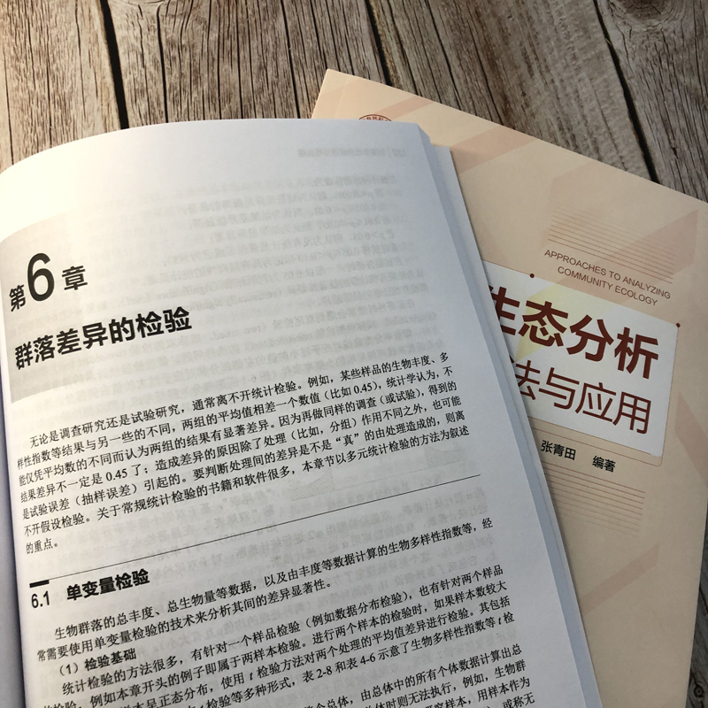 [正版]书书籍 群落生态分析方法与应用 张青田著生态学环境科学等专业本科研究生科研工作者参考使用生命科学生物学生态群落高清大图