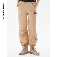 美特斯邦威狮子王联名工装长裤女新款潮流青春休闲裤棉女754579_38 26(100-110斤) 芝麻黄