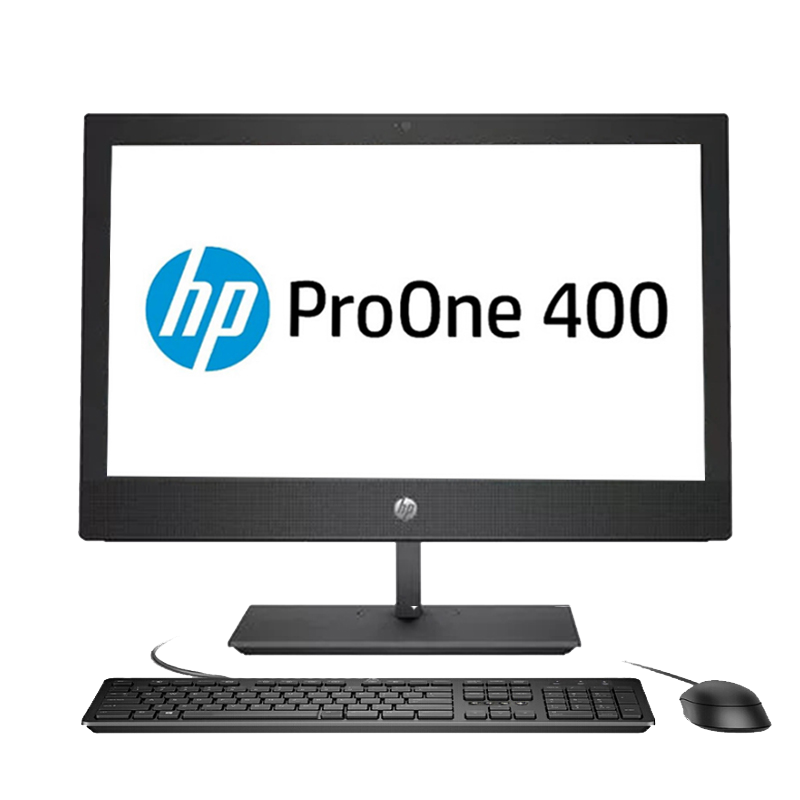 HP ProOne 400 G4 23.8” 一体机电脑i3 8100 4G 500G 集显 DVD刻录 DOS