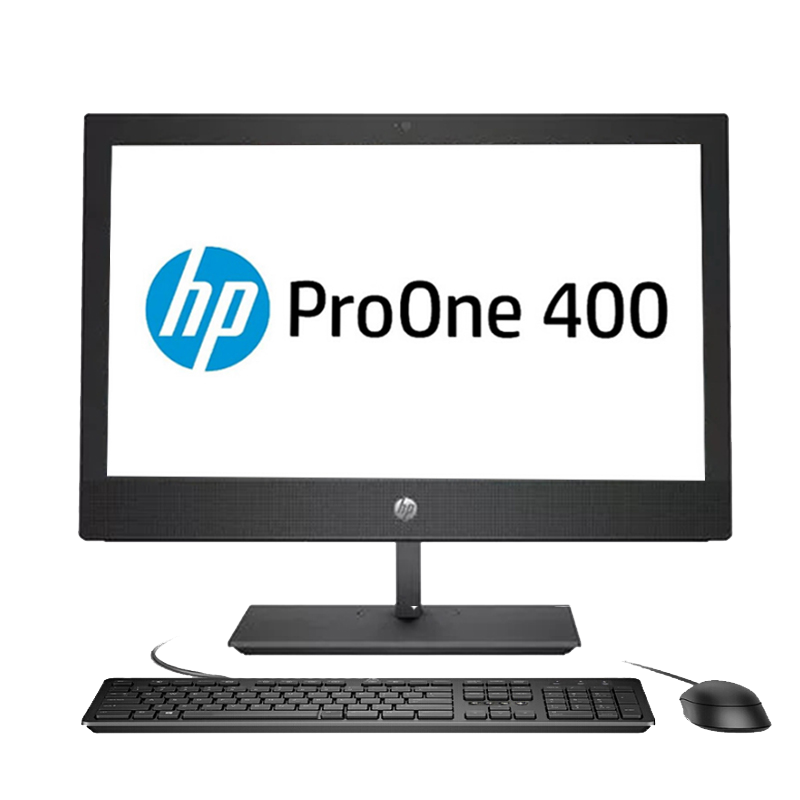 HP ProOne 400 G4 23.8” 一体机电脑i3 8100 4G 500G 集显 DVD刻录 DOS