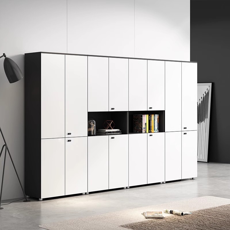 质凡现代简约办公柜 定制柜 400*500*2400mm高清大图