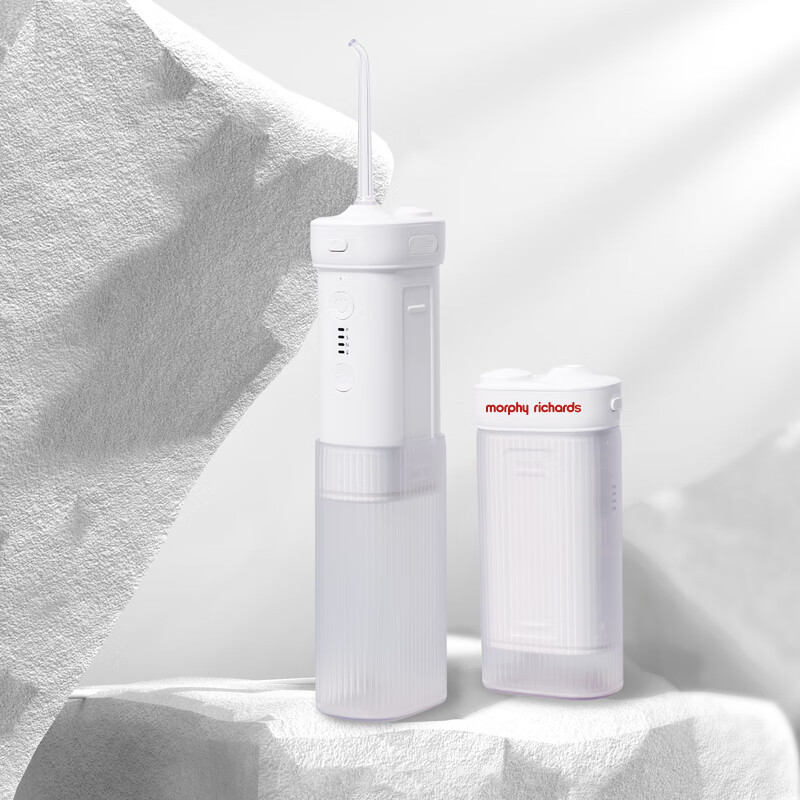 摩飞电器 冲牙器洁牙器家用便携抽拉水箱清洁器手持立式设计 冲牙器标准款-白色MF108高清大图
