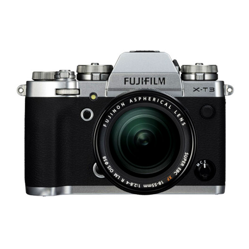 富士(FUJIFILM)X-T3/XT3 XF18-55 微单 银色机身 照相机 2610万像素 翻折触摸屏 4K