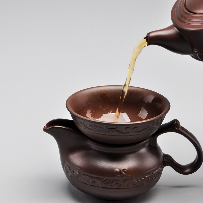 yunhan 韵涵 原矿紫砂茶具套装整套家用送礼办公功夫茶杯陶瓷茶道茶壶