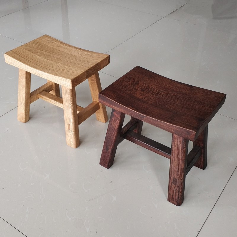 创意小木凳闪电客木头凳子矮凳白橡木客厅木小方凳大人结实小板凳