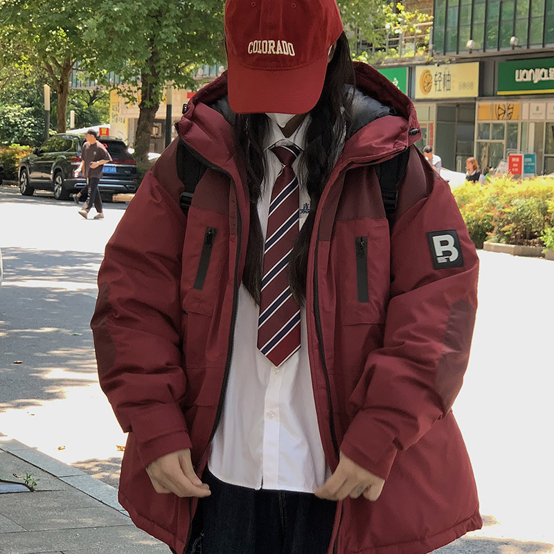 工装羽绒棉服可男女同款2023宽松百搭款无袖棉衣派加厚冲锋衣高清大图