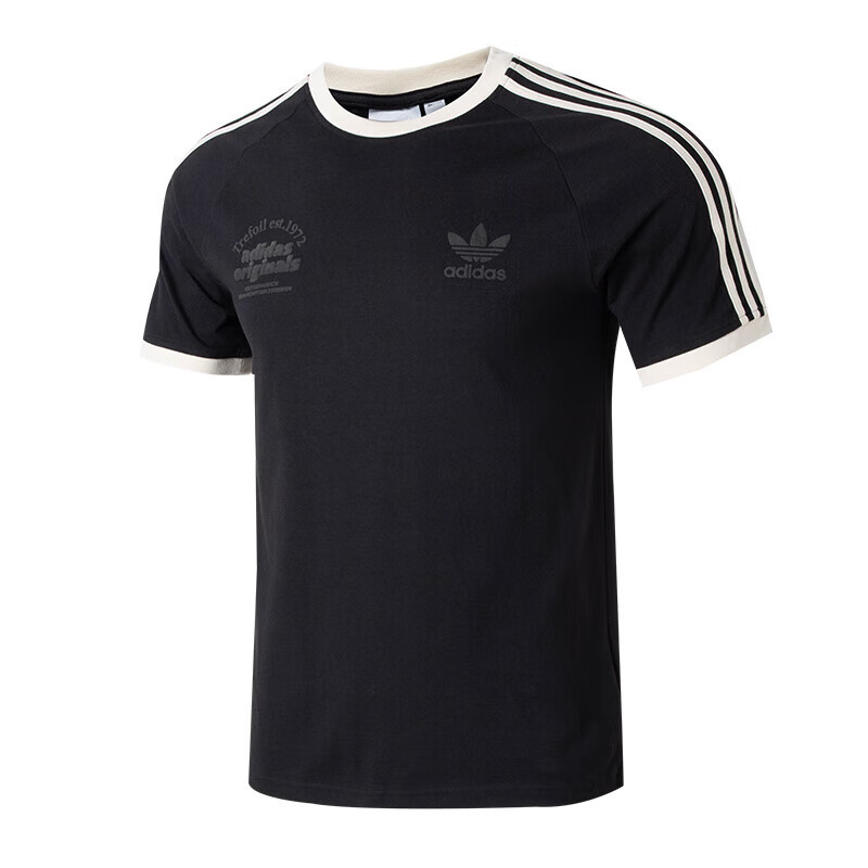阿迪达斯adidas三叶草男装运动短袖t恤舒适透气半袖休闲体恤衫is1413
