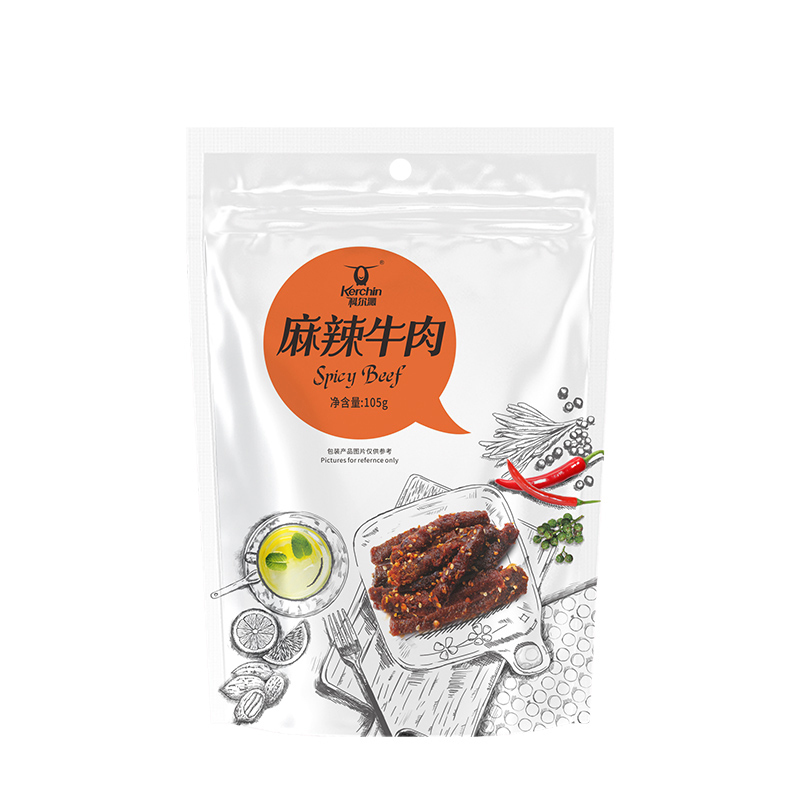 科尔沁 休闲肉脯零食 麻辣牛肉 105g 内蒙古特产