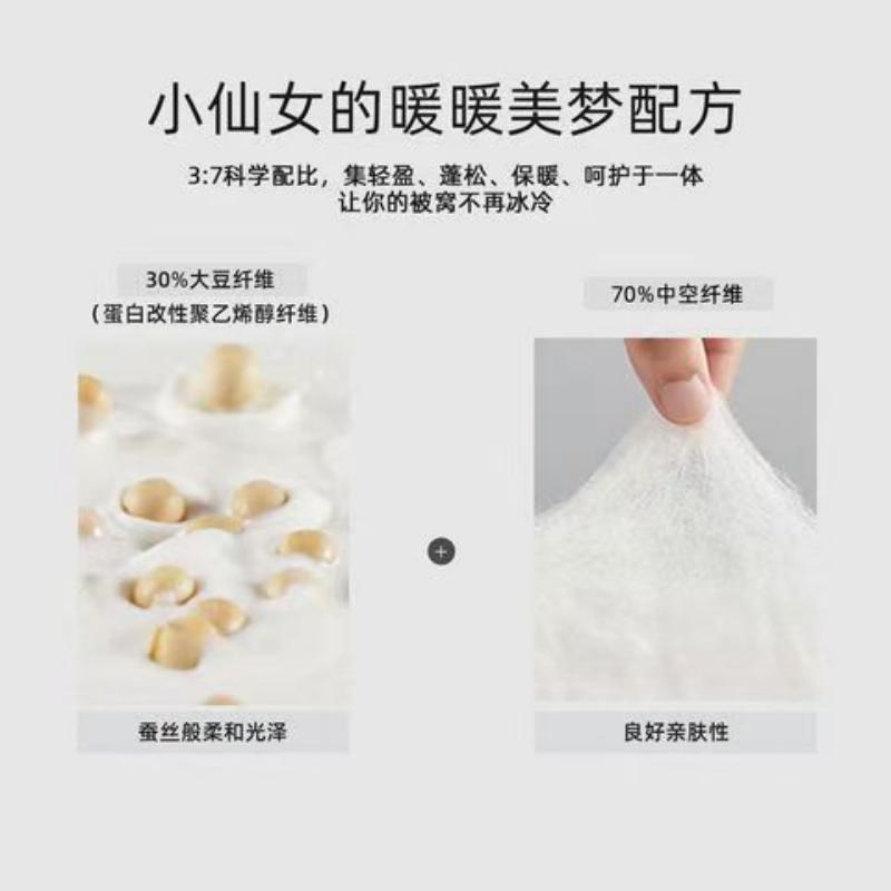 莘爱 大豆纤维冬被 230*200cm 条高清大图