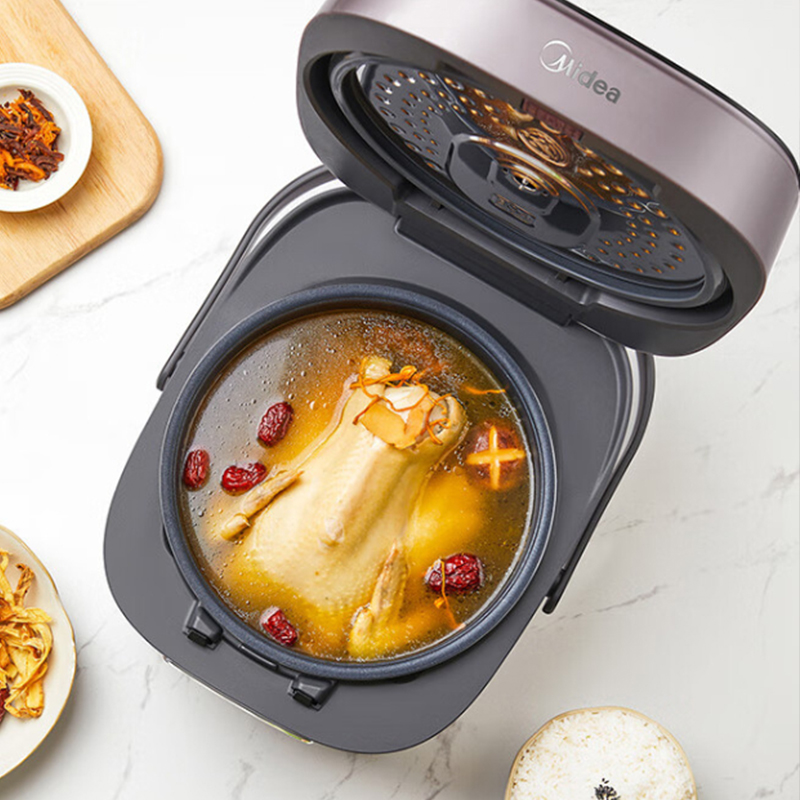 美的电饭煲5L厨艺大显身手多功能家用智能预约MB-CFB5079H高清大图