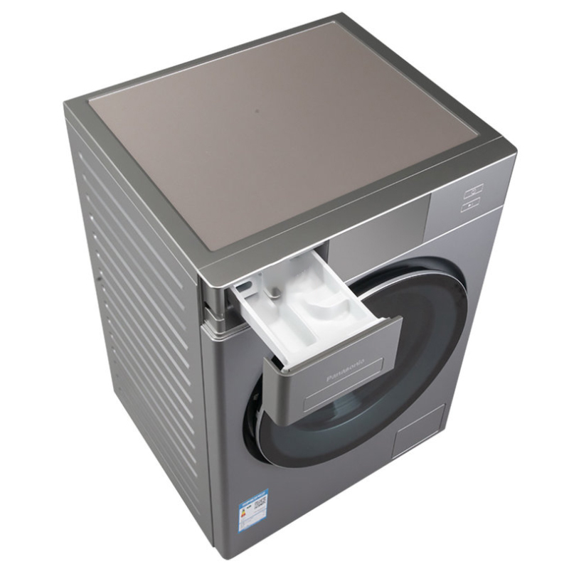 松下洗衣机xqg100e158econavi光动银除菌极简外观