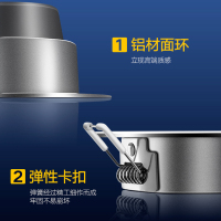 DELIXI德力西照明现代简约LED筒灯3-5W防雾天花灯开孔6.5-8公分2.5寸冷光暖光筒灯简约现代