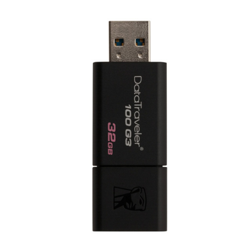 金士顿(Kingston)DT 100G3 32GB USB3.0 U盘 高速车载U盘 黑色