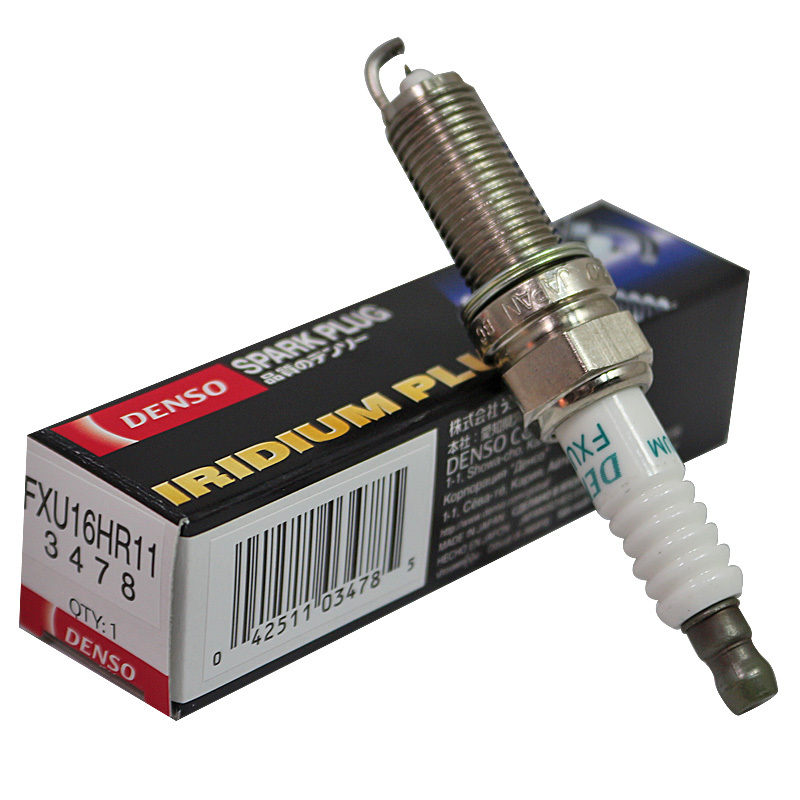 电装(DENSO)双铱金·火花塞FXU16HR11适用于雅阁/悦动/I30/福瑞迪/索兰托(单支装)
