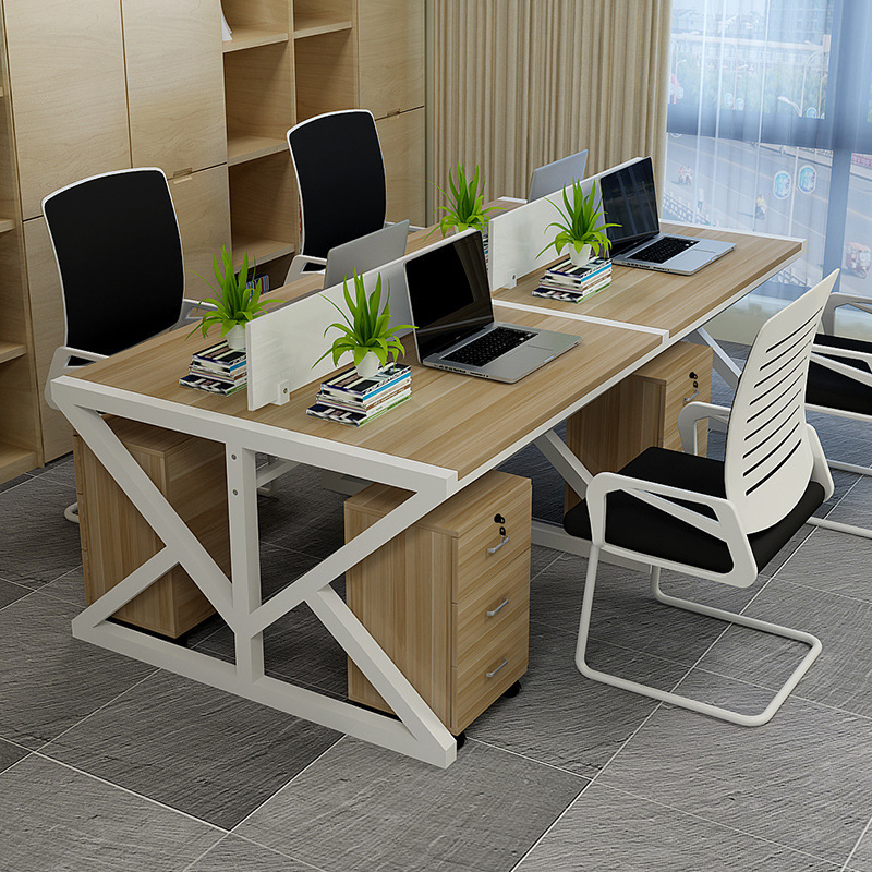 办公桌简约现代桌屏风工位职员电脑办公桌家具