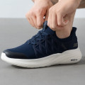 斯凯奇（Skechers）男鞋秋季新款时尚潮流复古运动鞋低帮耐磨透气休闲鞋板鞋 118308-NVY 41.5