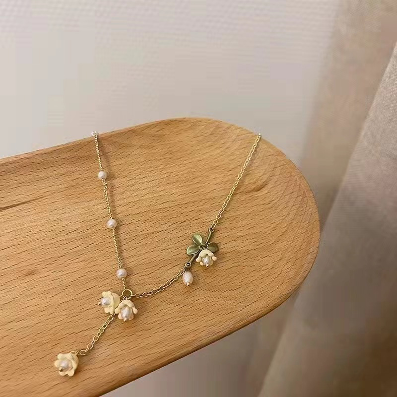 梵高(VAN GOGH)铃兰系列清新ins风项链VGN1191
