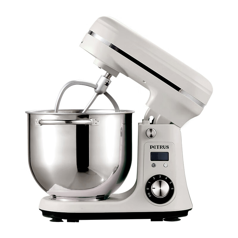 柏翠(petrus)厨师机 PE4633 全自动多功能小型和面机揉面机打蛋器搅拌机