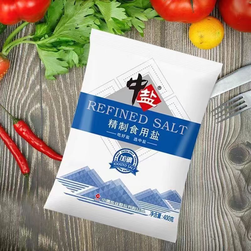 中盐 精制食用盐400g*50袋高清大图