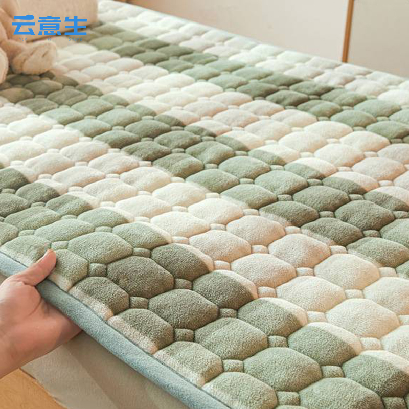 云意生 垫褥 牛奶绒 100*200cm 张高清大图