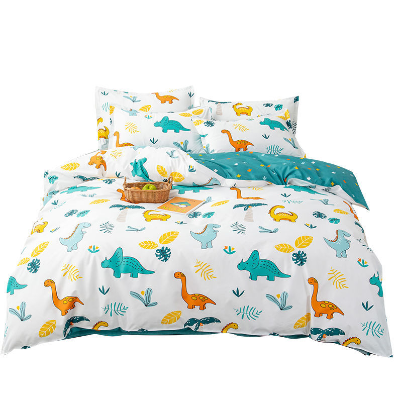 四件套宿舍ins风床上用品单人学生被单床单被套被子三件套春夏秋季空调薄款被子春夏秋冬季高清大图