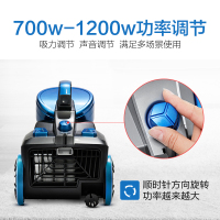 美的(Midea)吸尘器VC1707 1200w强劲吸力 随心变频 低噪无耗材可水洗 多种刷头 一键倒尘 一键收线