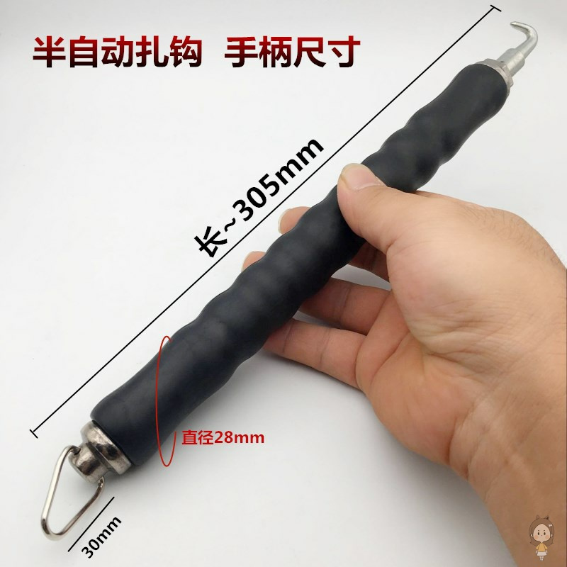 1把红色半自动[拍3把送1把] 扎丝钩全半动扎钢筋神器钢筋工扎钩全自动扎勾绑刚筋帮钢筋钩电动