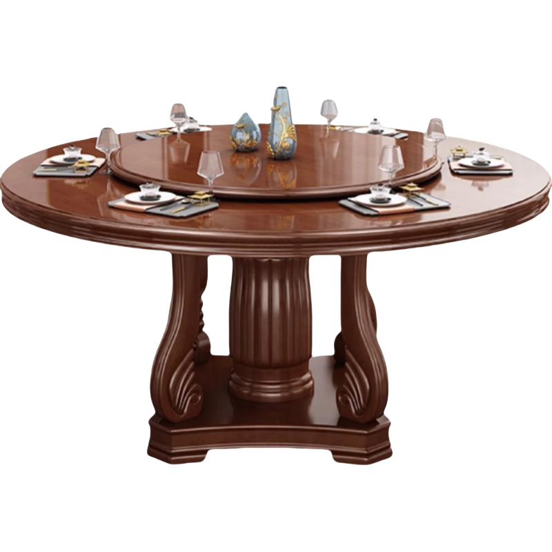 演发 实木餐桌1.3米 张高清大图