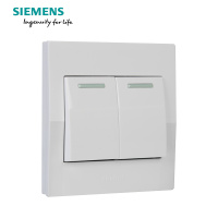 西门子（SIEMENS）开关插座 悦动雅白系列二开单控带荧光5TA80223NC01