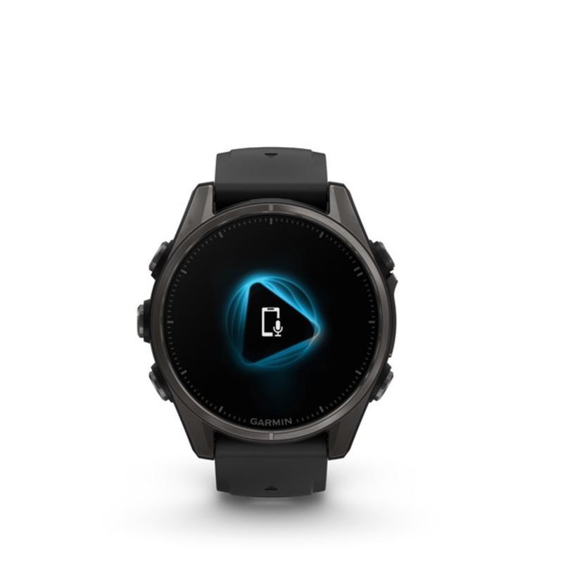 Garmin运动旗舰GPS智能手表碳灰色硅胶表带防水男士户外跑步骑行