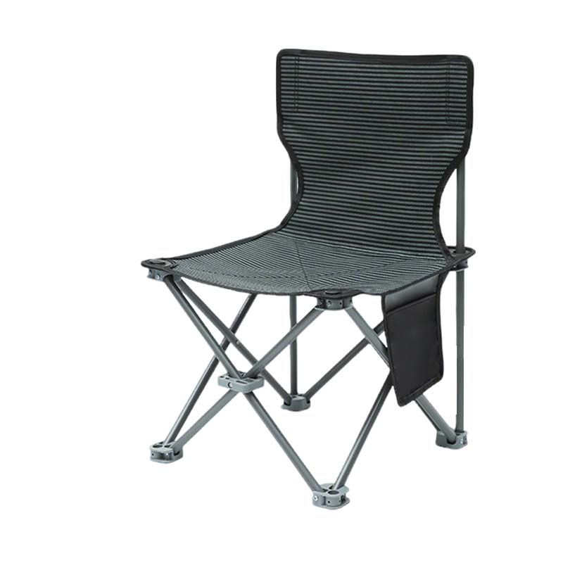 先围 户外折叠凳 42*42*73cm条纹带靠背 个高清大图