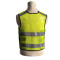 汇特益 安全指挥应急救援骑行马甲反光背心 马甲 荧光黄 170