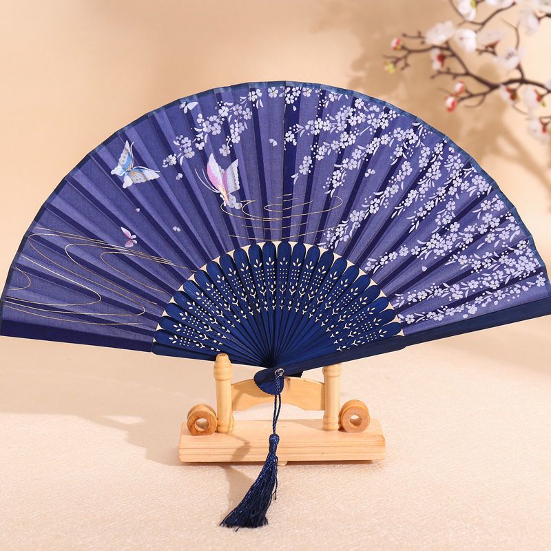 扇子折扇中国风女式学生古风苏夏季随身携带古装古代汉服小竹扇