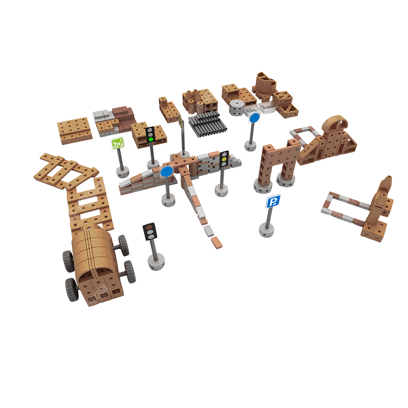 华森葳 户外运动探索区 军事体能游戏区 户外洞洞叠叠积木组 户外洞洞叠叠积木组-豪华版