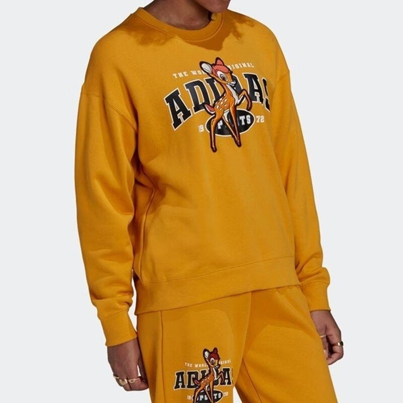 adidas/阿迪达斯三叶草卫衣运动休闲针织圆领女装套头衫HD2755 D