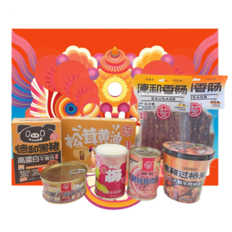 八宝贡米5kg/袋*4+滇雪油4L/桶*2+德和福满礼盒(大)*1高清大图