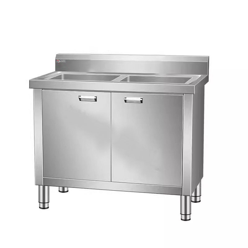 明焌佳宝加厚水槽 不锈钢双星水池柜 1560型高清大图