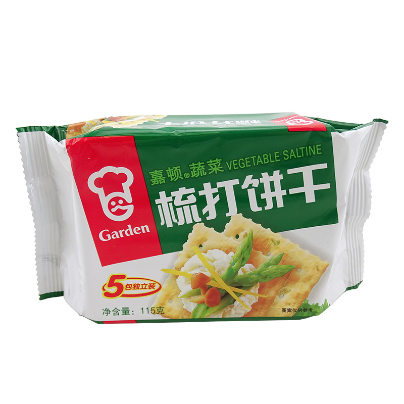 嘉顿 梳打饼干（蔬菜）115g/袋