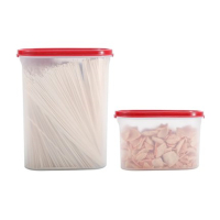 特百惠(Tupperware)干货储藏盒4件套 特百惠保鲜盒塑料密封盒子1.1L*4只