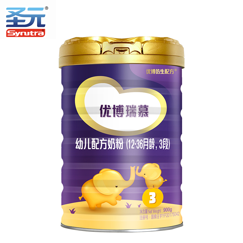 圣元优博瑞慕幼儿配方奶粉 12-36月龄3段900g