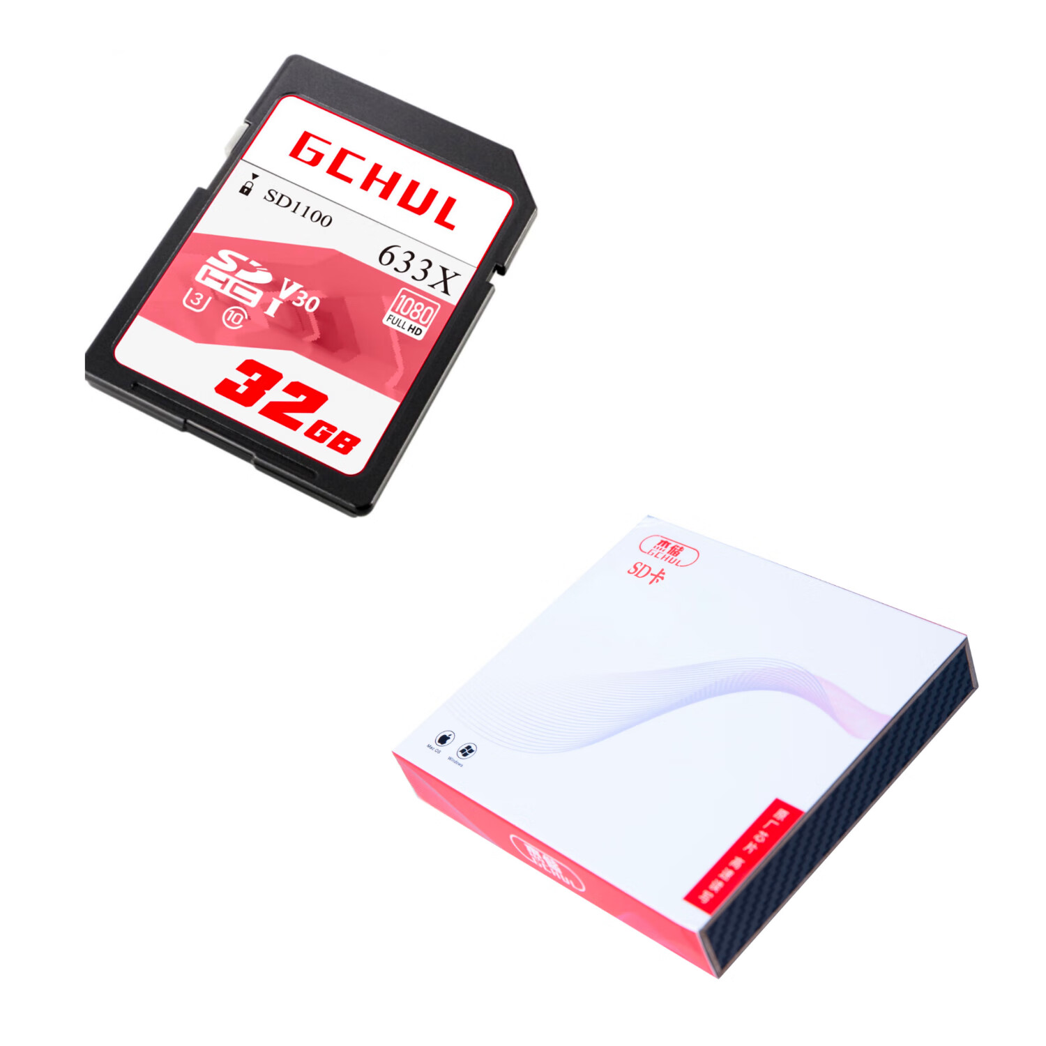 杰储(GCHUL) SD1100 32G SD卡 存储卡 (计价单位:张) 灰色高清大图