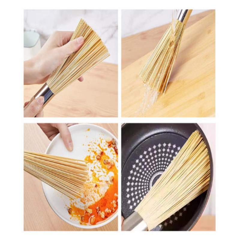 易工鼎竹锅刷环保天然洗锅刷竹炊帚饭店加长大号刷锅神器 30cm(2把)高清大图