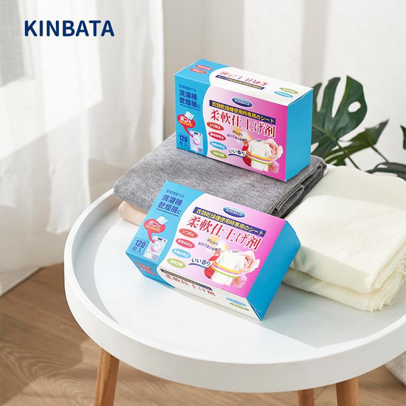 kinbata家用烘干机用烘衣香片香衣柔顺片120片装高清大图