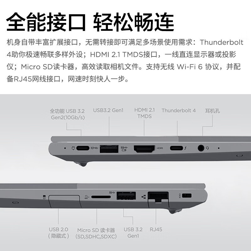 ThinkPad Thinkbook14+ 02CD 2025款 办公设计学生游戏本14英寸商务手提笔记本电脑 Core7-250H 32G内存 1T固态 2.8K超清高清大图